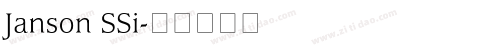 Janson SSi字体转换